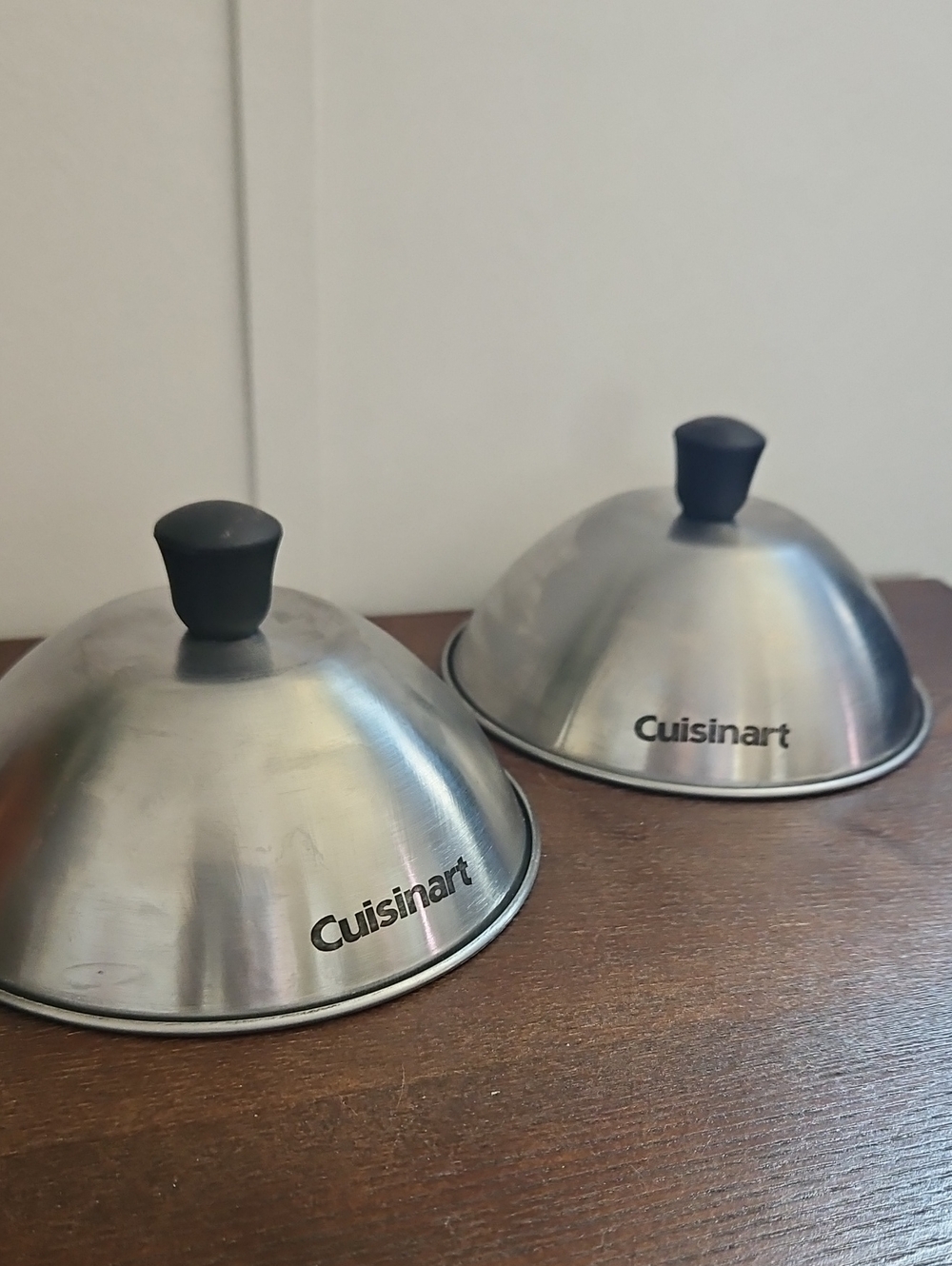 Cuisinart Silver Melting Domes with Black Knobs